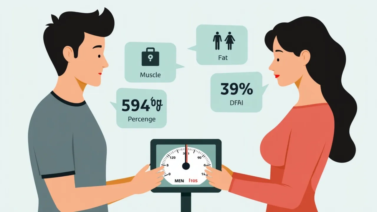 Diferencias del peso ideal entre hombres y mujeres