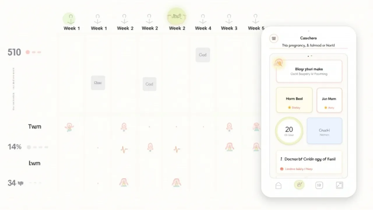 Calendario semanal del embarazo